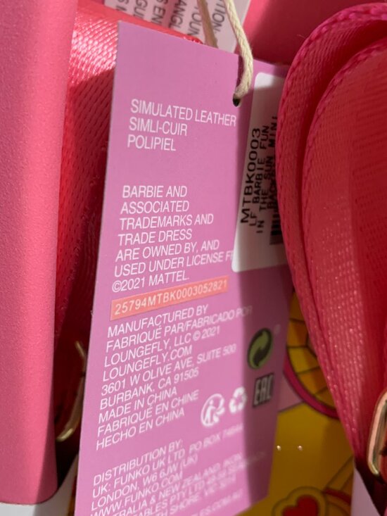 Loungefly Mini Backpack Barbie Fun in the Sun Beach Ken Faux Leather Pink Bag main image 4